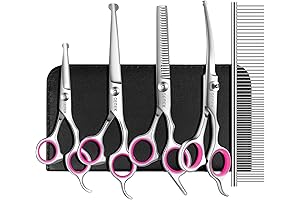 JASWELL Dog Grooming Scissors Kit: Precision Pet Care