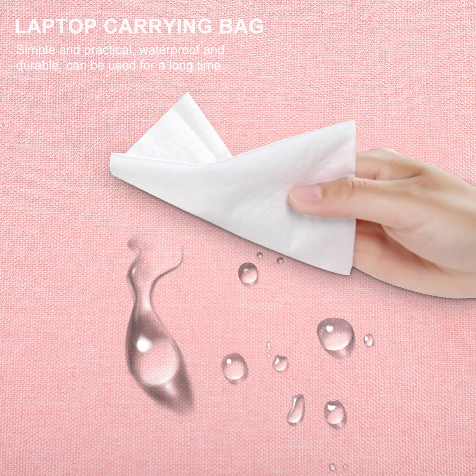 Uonlytech Borsa Porta Laptop da 14 Pollici Oxford Manico, Resistente alla Compressione, per Uso Professionale