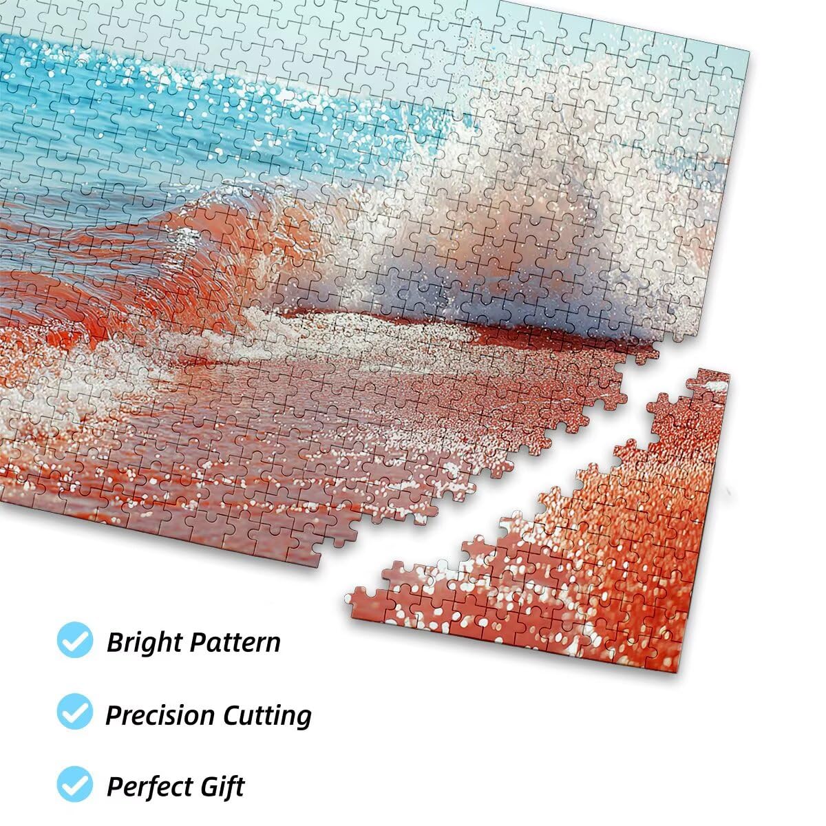 Puzzle 6000 Piezas Adultos Playa Puzzle para Adultos Océano Rompecabezas Juguetes Educativos Regalos Originales para Mujer Rompecabezas Entretenimiento Creativo Divertido Familia Juego 179x105cm F-13