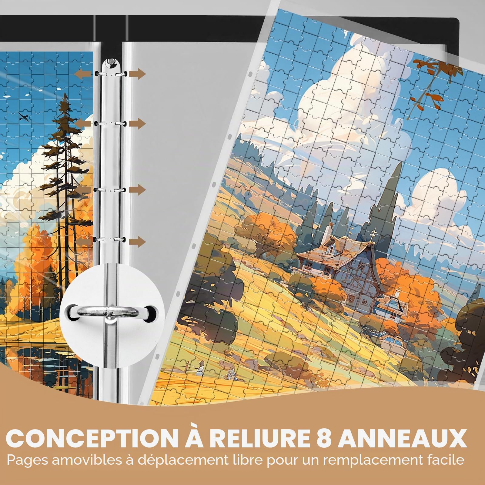 Classeur de rangement puzzle 500 pièces