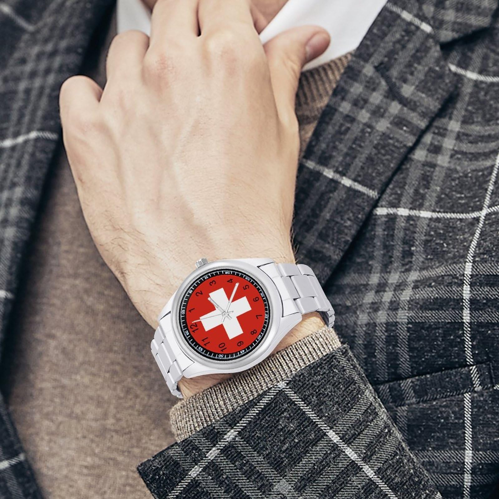 Orologio Oidea Con Bandiera Tedesca – Cinturino Elasticizzato – Quadrante Facile Da Leggere – Unisex – Quarzo