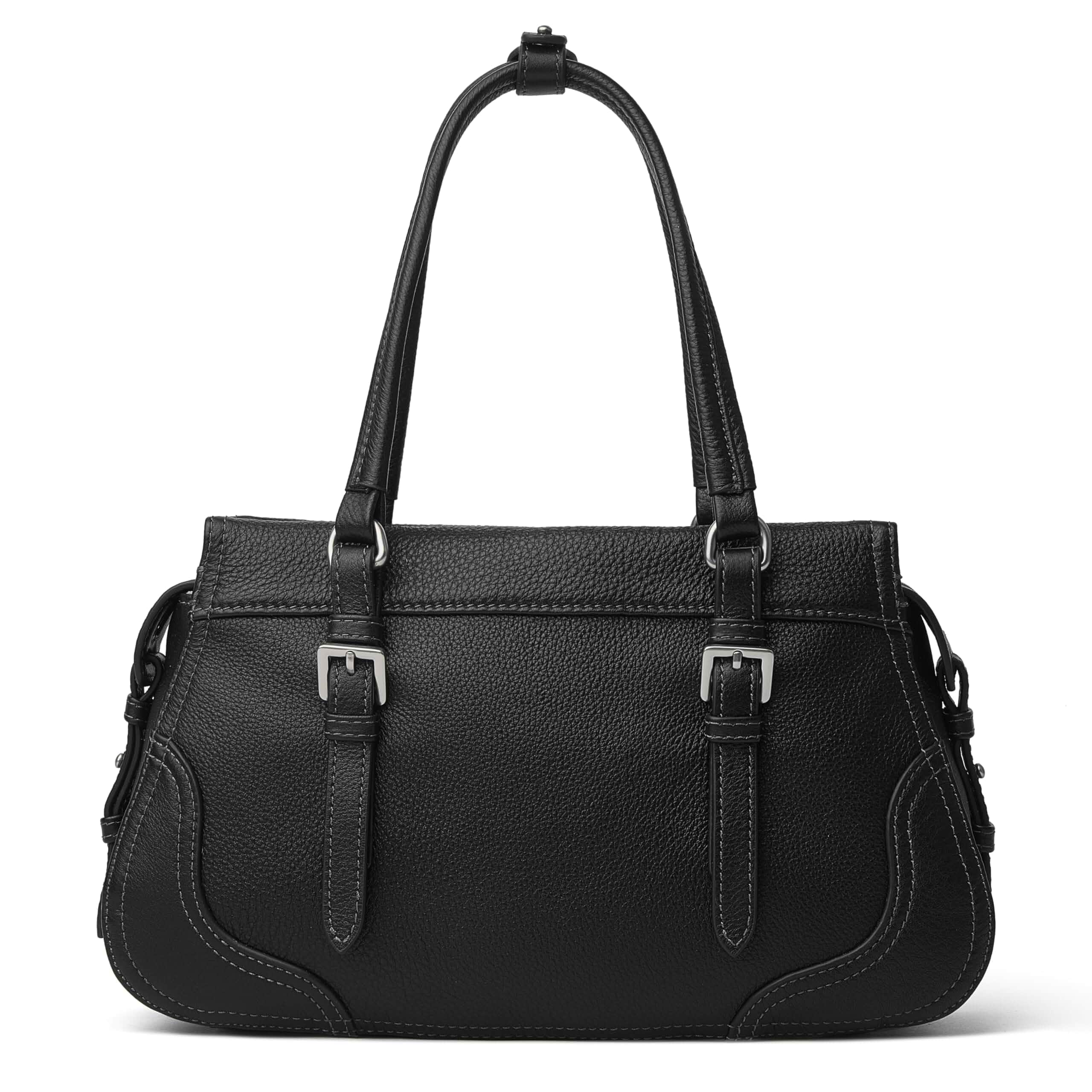 DAILANDO Top Handle Leather Satchel Purse and Designer Tote Bag for Women