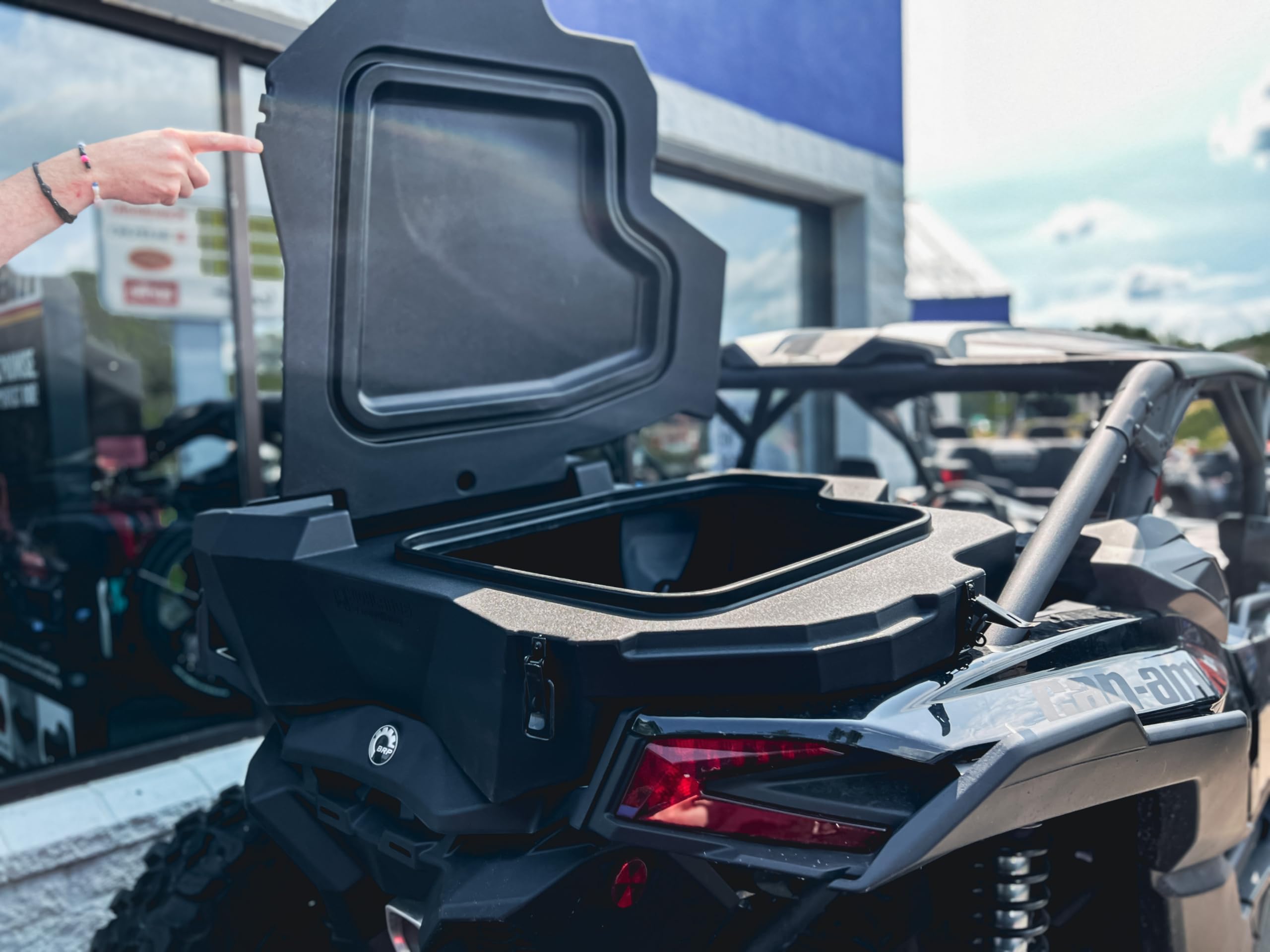 UTV Storage Box Highlands UTV Rear Cargo Box For 2020-2025 Kawasaki KRX ...