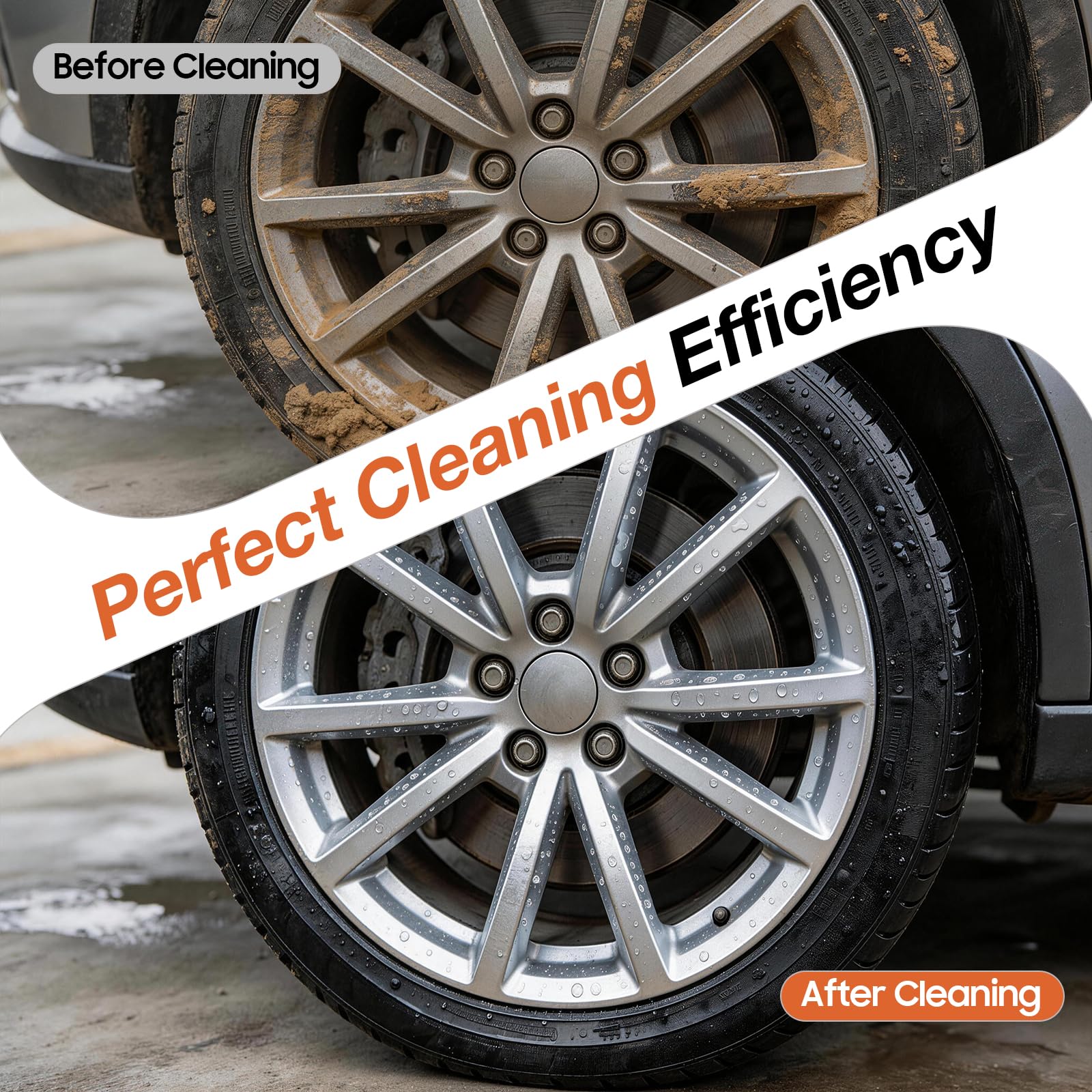 Cordless Pressure Washer 700psi, 4000mAh*2 Rechargeable Battery with 6-in-1 Adjustable Nozzle, Portable Power Washer Suitable for Cleaning Cars,Gardens, Floors — view 6
