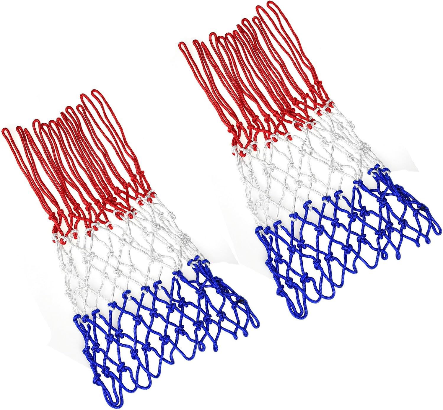 NKTM Professional 2 PCS Basketball Net All-Weather Heavy Duty Outdoor Net (12 Loops)