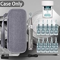 Vista 6 de Aenllosi Funda rígida compatible con bolígrafo de microagujas profesional y cartuchos reemplazables, soporte protector para bolígrafo Derma Gris