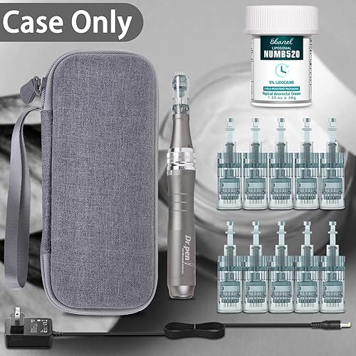 Miniatura 6 de Aenllosi Funda rígida compatible con bolígrafo de microagujas profesional y cartuchos reemplazables, soporte protector para bolígrafo Derma