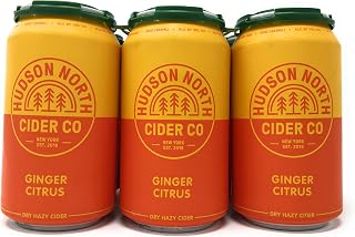Hudson North Cider Co. Ginger Hard Cider 6Pk Cans, 12 Fz