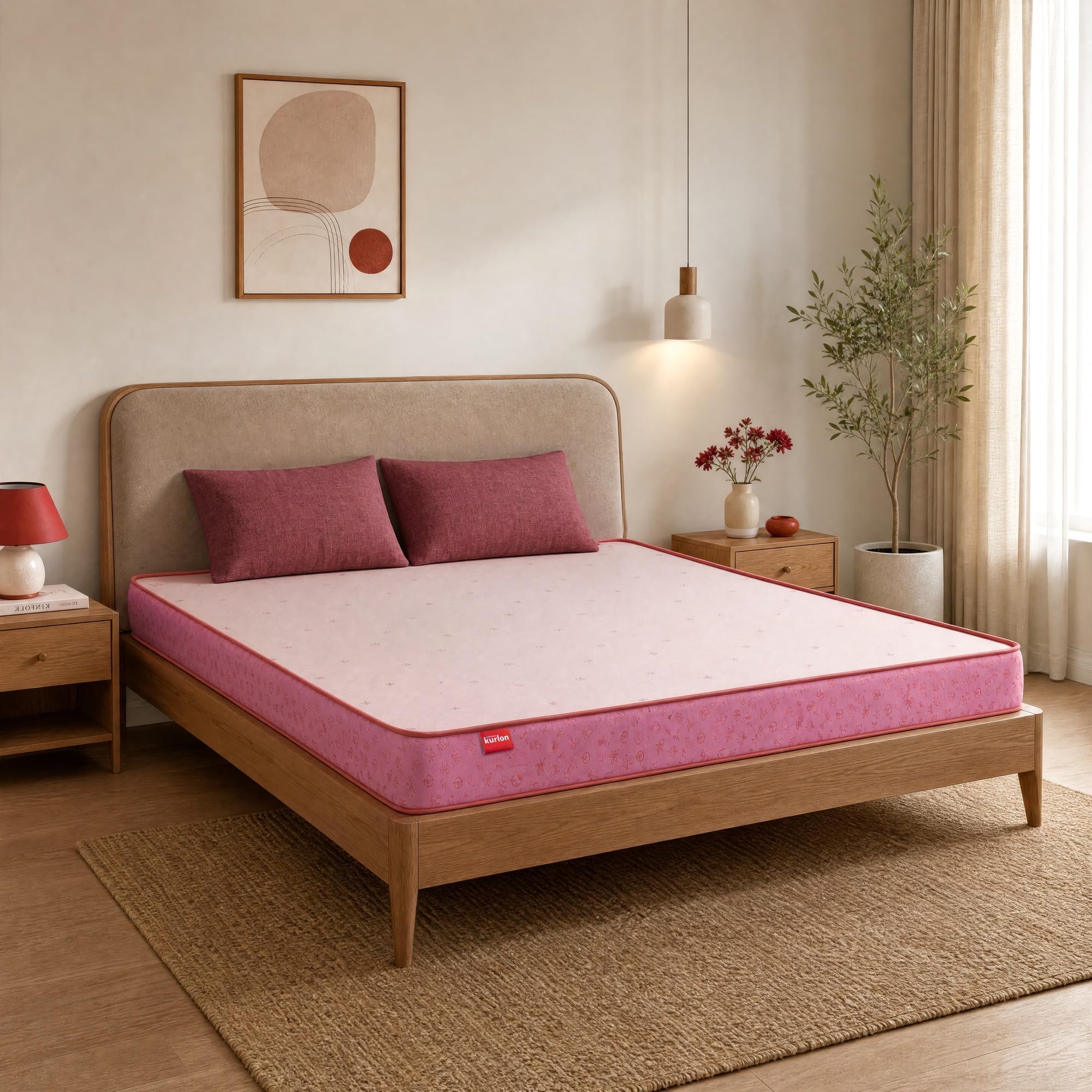 Kurlon Ortho Plus Mattress | Single Size 72x42x5 Inches | Medium Firm Body Zone Orthopedic Support | Aligned Spine Support | Soft Knitted Fabric Cover | Better Pressure Relief | 10 Years Warranty