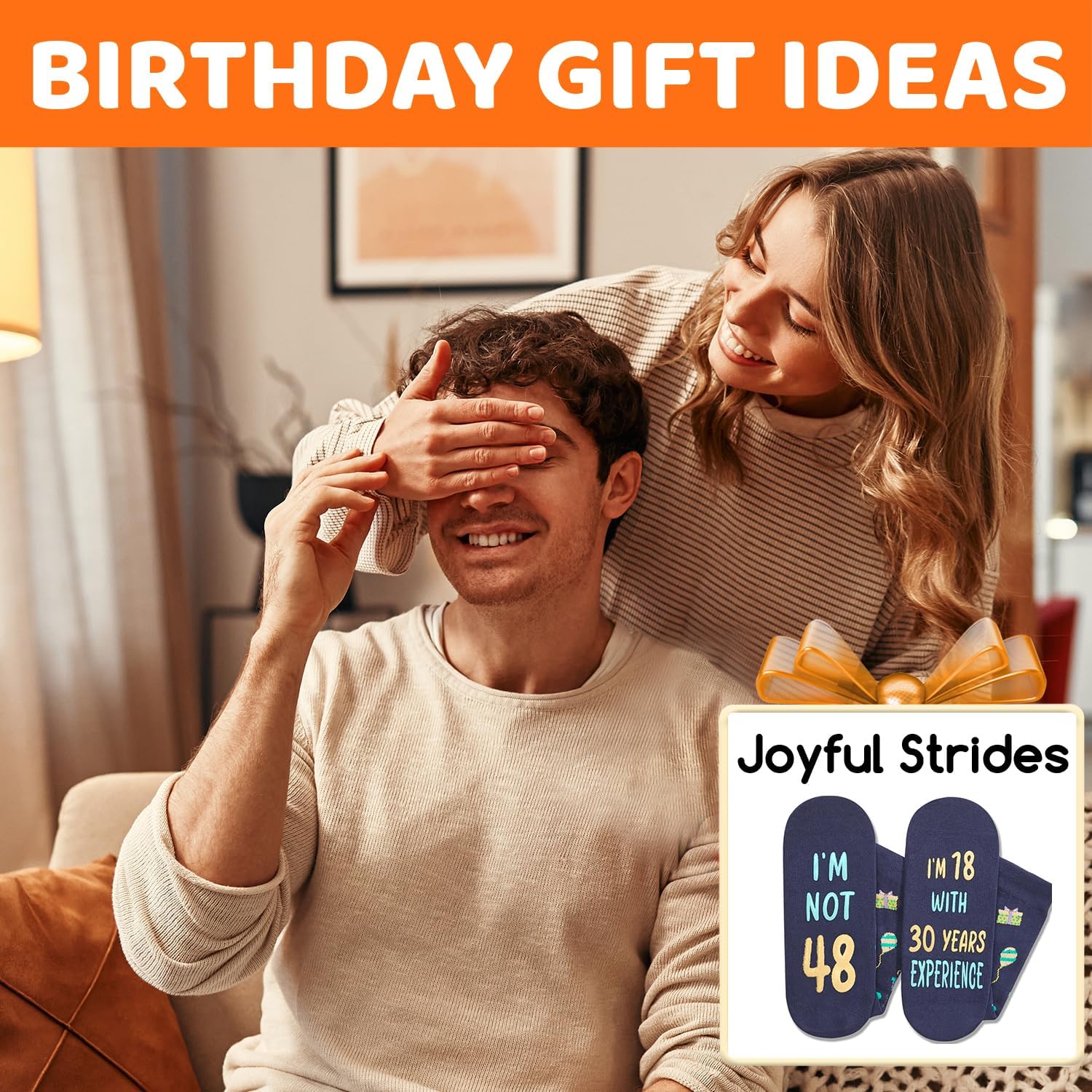 HAPPYPOP Funny Birthday Gift Ideas - 45th 50th Birthday Socks for Man Women in Their 40s - Image 6