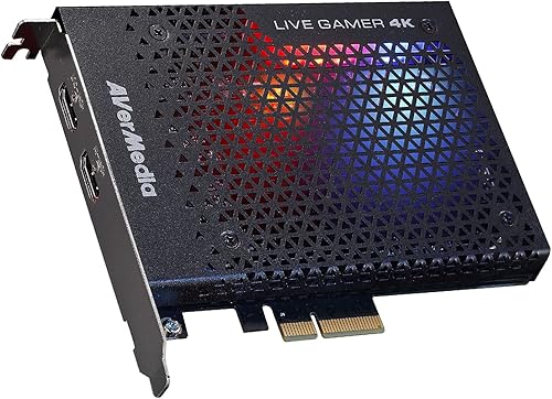Miniatura 2 de AVerMedia GC573 Live Gamer 4K, tarjeta de captura interna, transmite y graba 4K60 HDR10 con latencia ultra baja en PS5, PS4 Pro, Xbox Series XS,