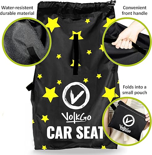 Miniatura 4 de Bolsas de asiento de coche para viajes aéreos, Bolsa de viaje para asiento de automóvil para avión, Bolsa de control de puerta de asiento de