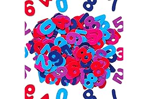 Felt Number Stickers - A Colorful and Tactile Learning Experience