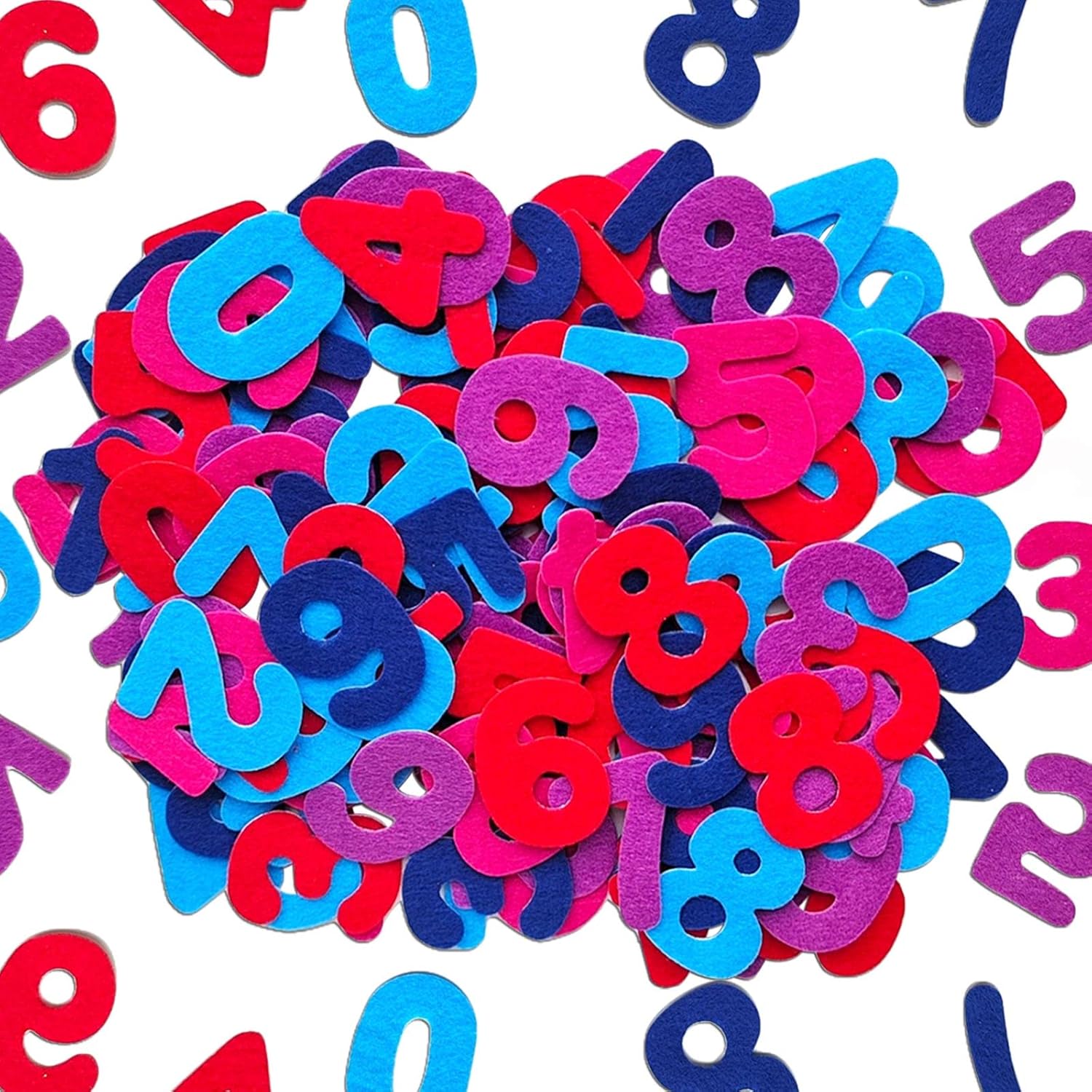 Number Stickers, Felt Stickers for Kids, Felt Numbers for Crafts, Craft