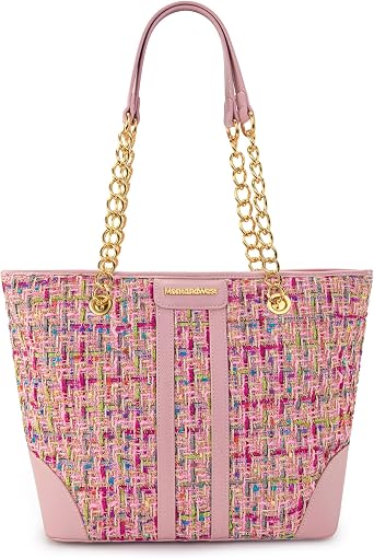 Montana West MEDIUM Tote Bag for Women Quilted Chain Handbags Shoulder Purse
