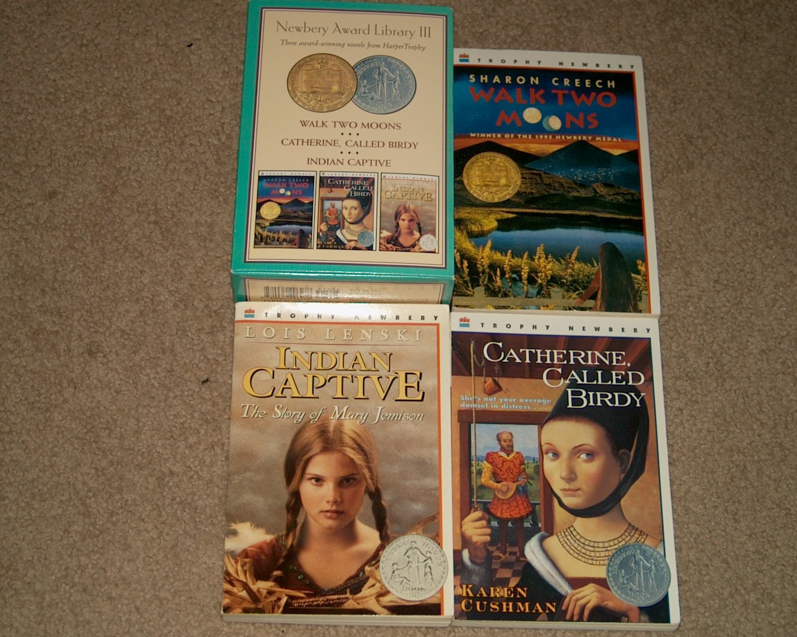 Newbery Award Library III: Walk Two Moons, Catherine, Called Birdy, Indian Captive