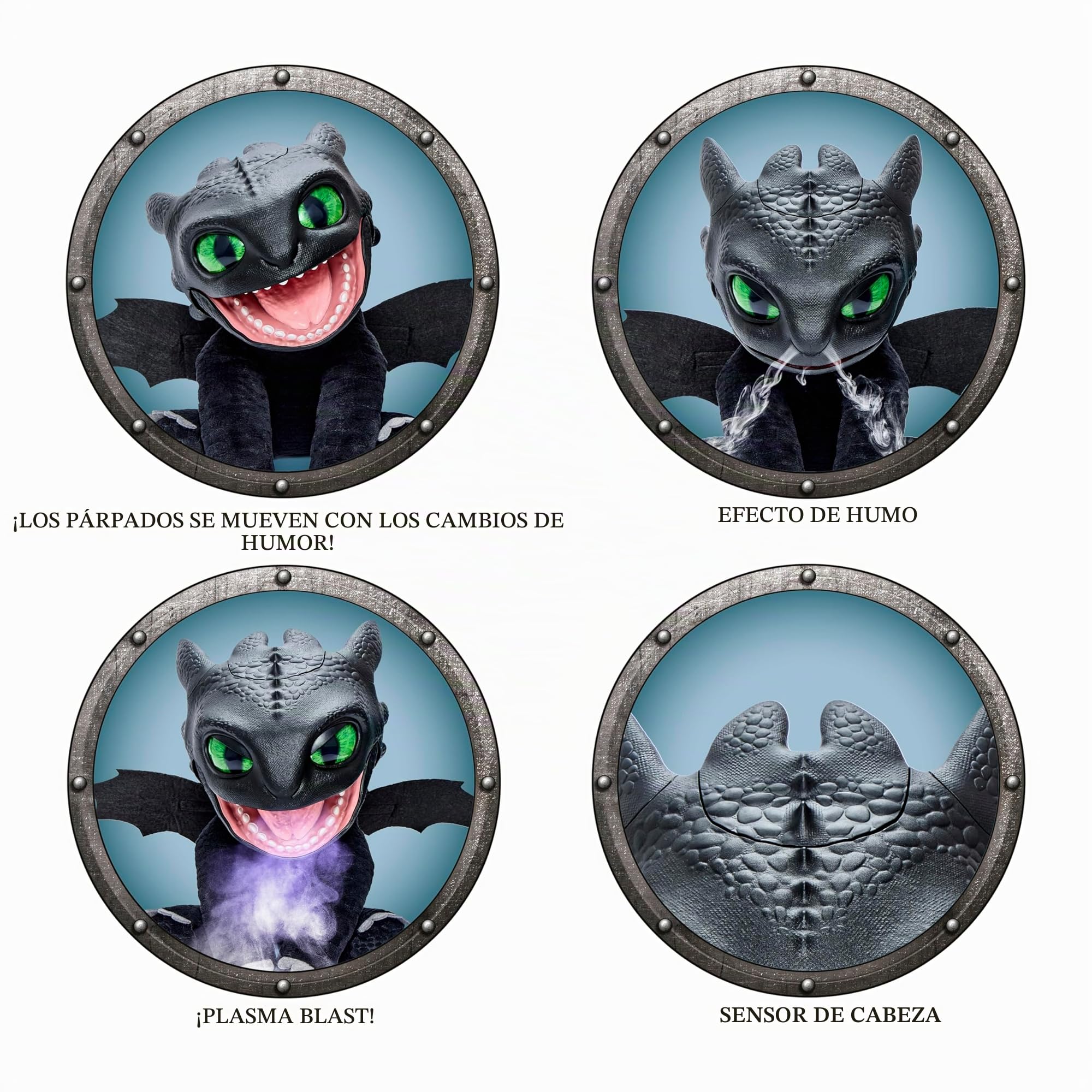 WOW! STUFF HTTYD Toothless Puppetronic de RealFX, Amazing Animatronic Toothless con certificación de Primera edición, se ve, se Siente y Suena Real!, más de 50 Combinaciones de acción y Sonido, 25,5
