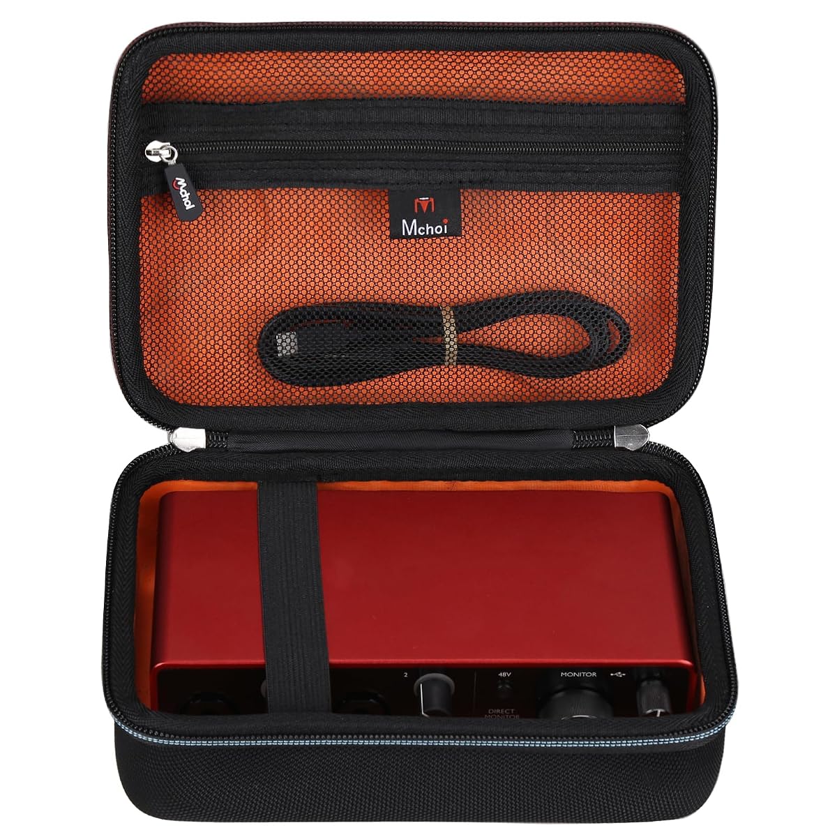 Mchoi Hard EVA Travel Case for Focusrite Scarlett 2i2 (3rd Gen) USB Audio