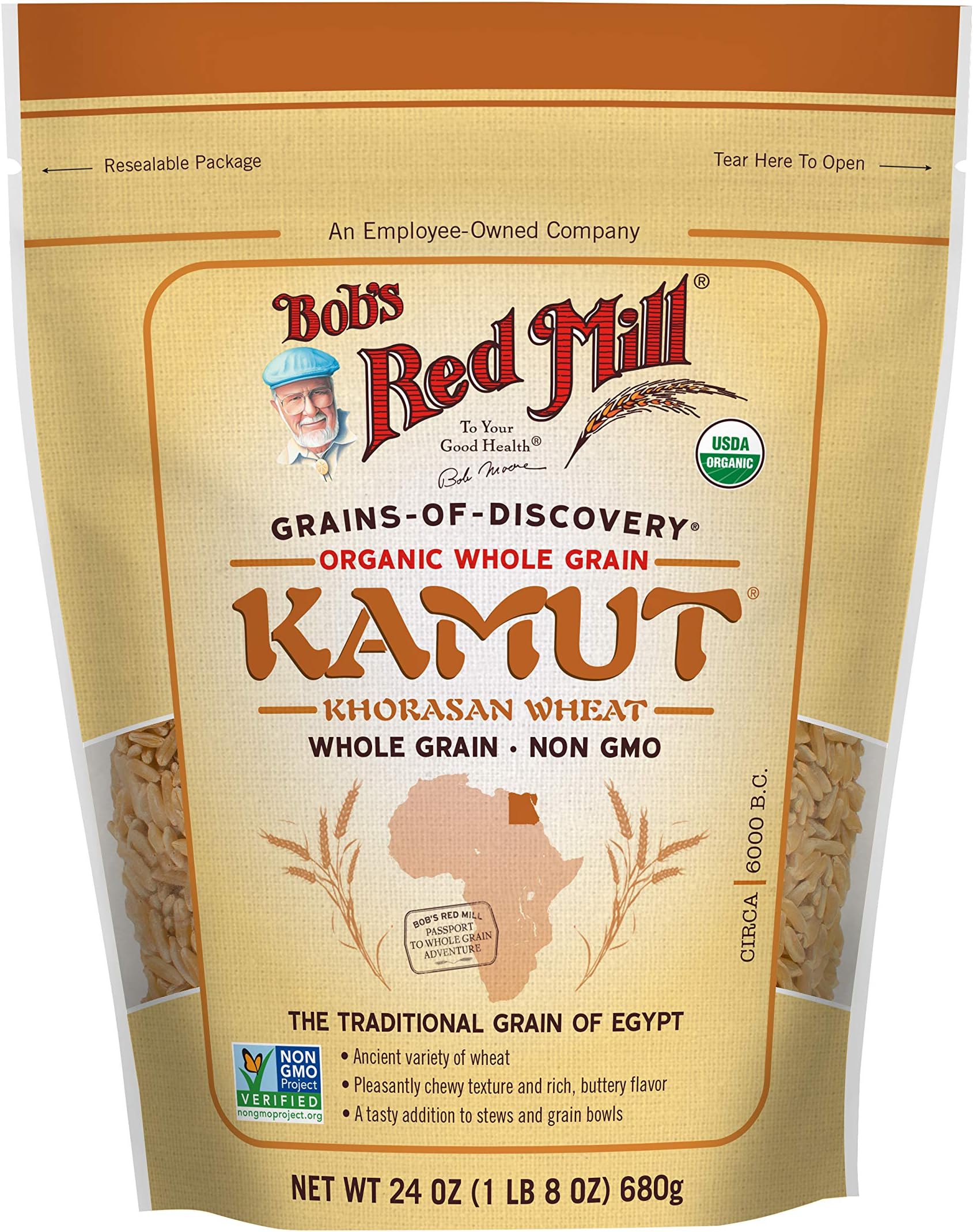 Bob's Red Mill, Organic Kamut®, Whole Grain, 24 oz (680 g)