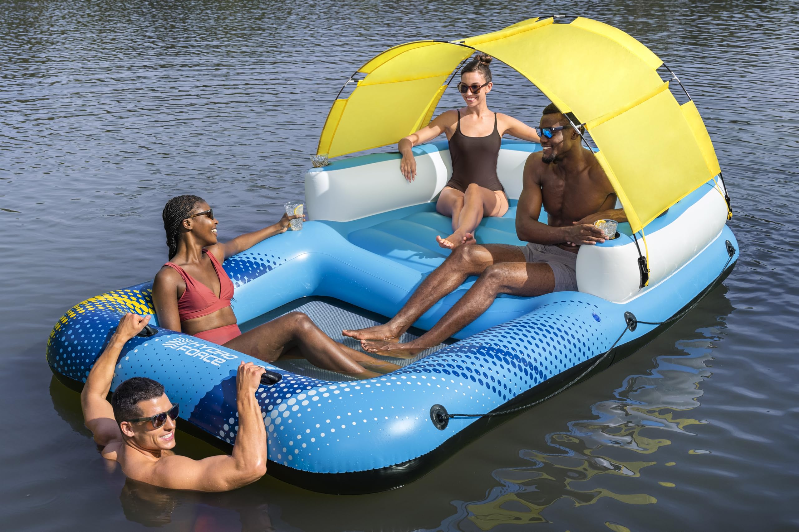 Bestway 10'6" x 6'6"/3.20m x 1.98m Summer Oasis Island