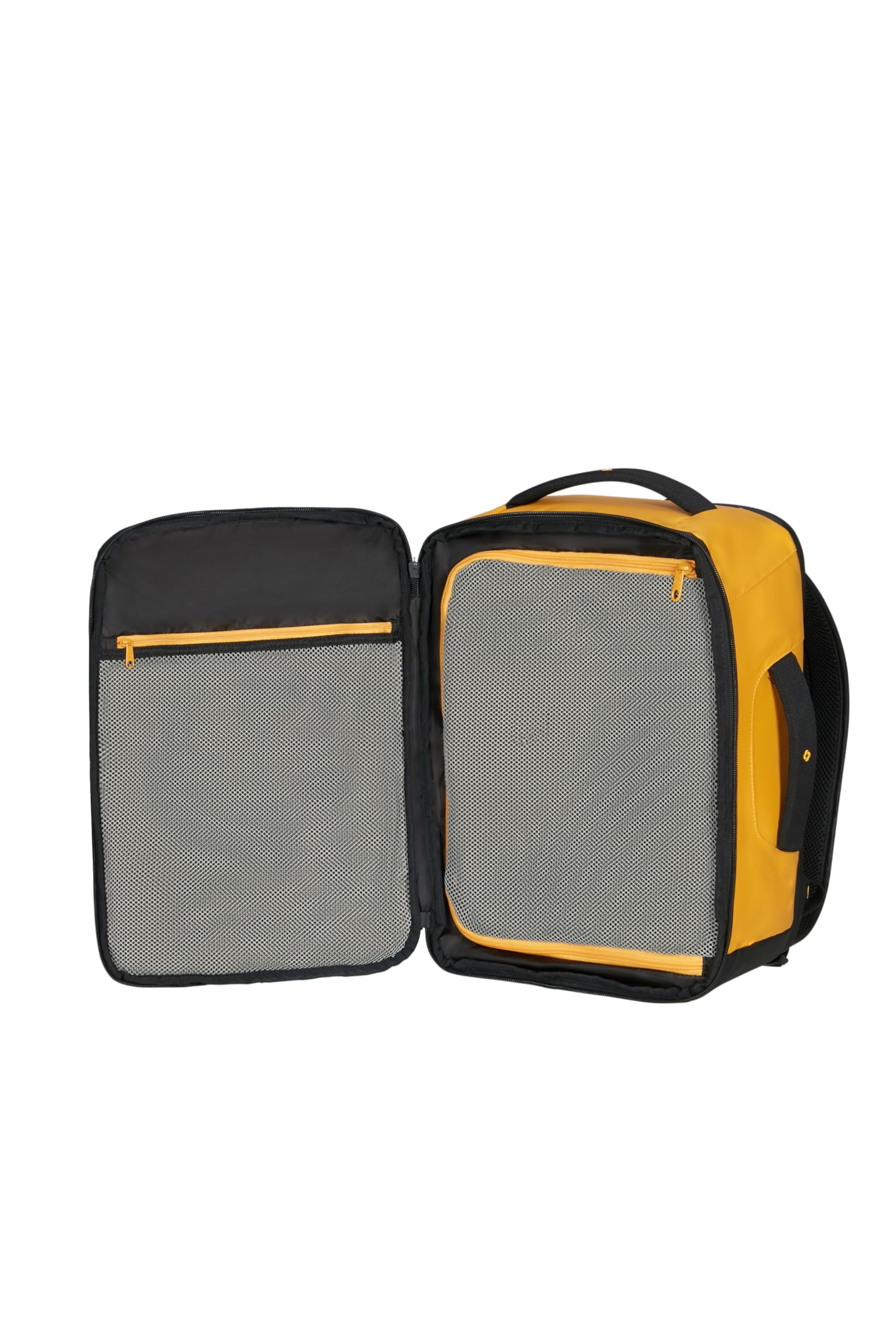 Samsonite Paradiver Light - Ryanair Kabinentasche (40 x 30 x 20 cm, 25 L, 0.80 kg), Untersitz Handgepäck Wizz Air, Vueling & Transavia, Flugzeug Rucksack S Underseat - Gelb
