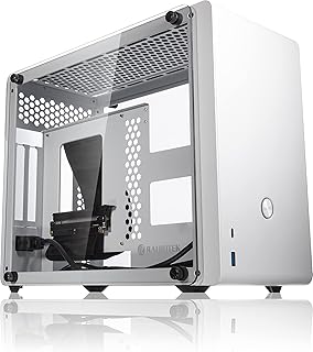 RAIJINTEK OPHION EVO White, SFF case (Mini-ITX), with Tempered Glass, Max. 330mm VGA Card, ATX PSU, Type-C Hub, Riser Card, 3x2.5 HDD, Magnetic Design Dust Filter, 240 AIO Water Cooling Option On Top