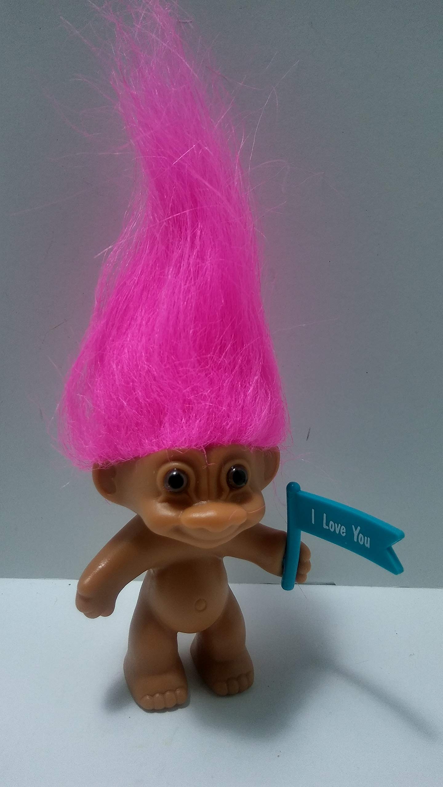 Amazon.com: Russ I Love You Valentine Pink Hair Troll Doll : Toys