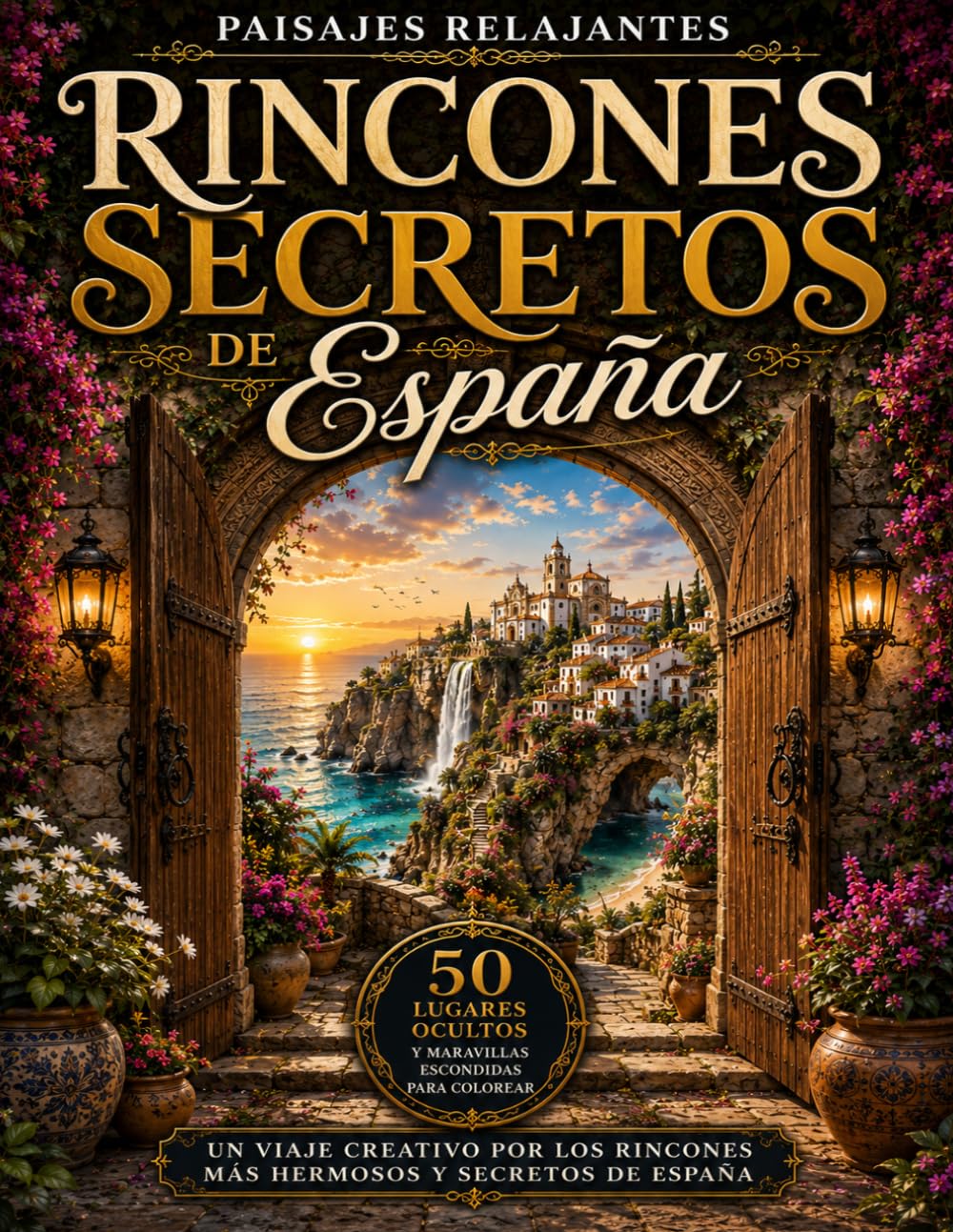 Paisajes Relajantes para Colorear: Rincones Secretos de España