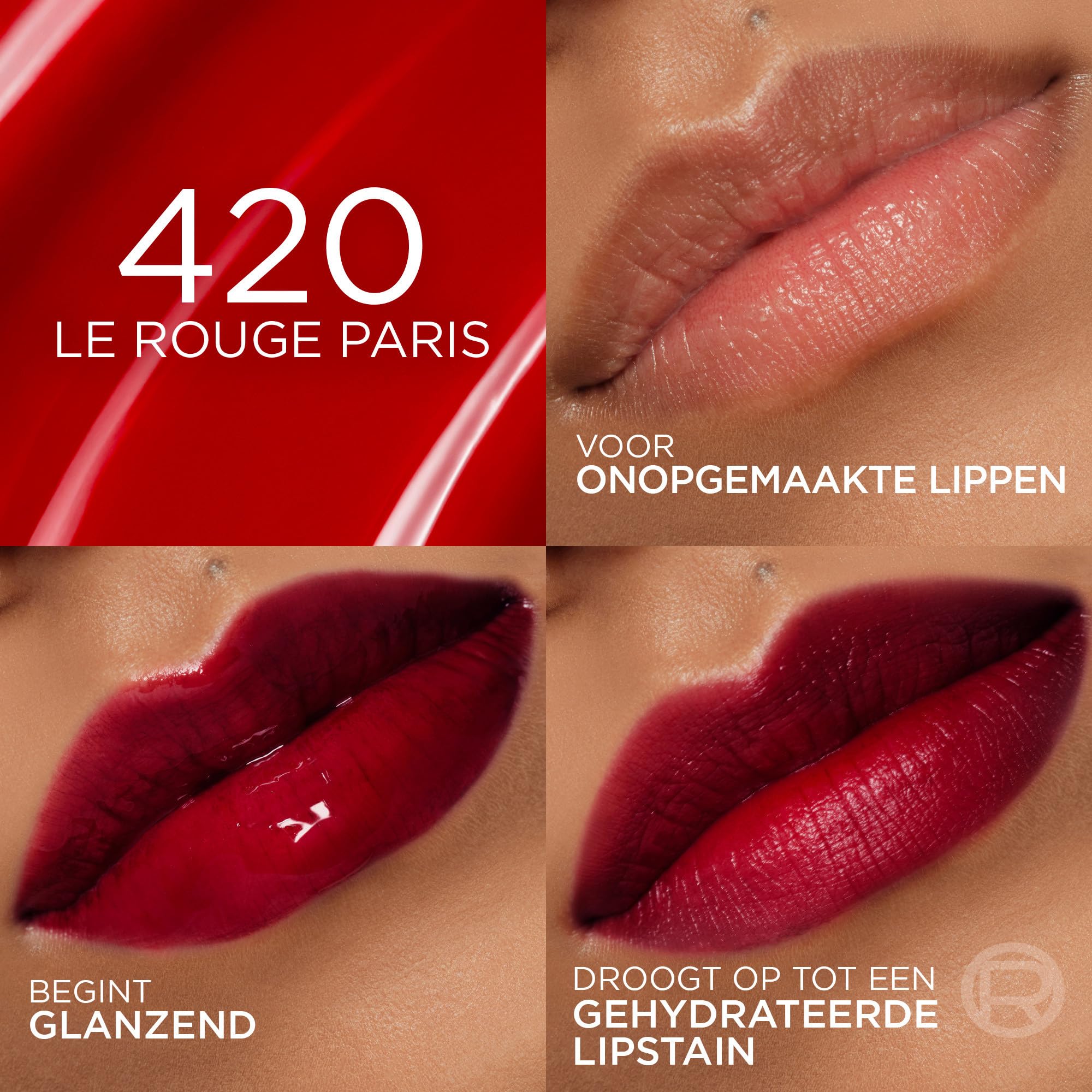 L'Oreal Cosmetics Hyaluron Lip Tint - 420 Le Rogue Paris (2 paketi)