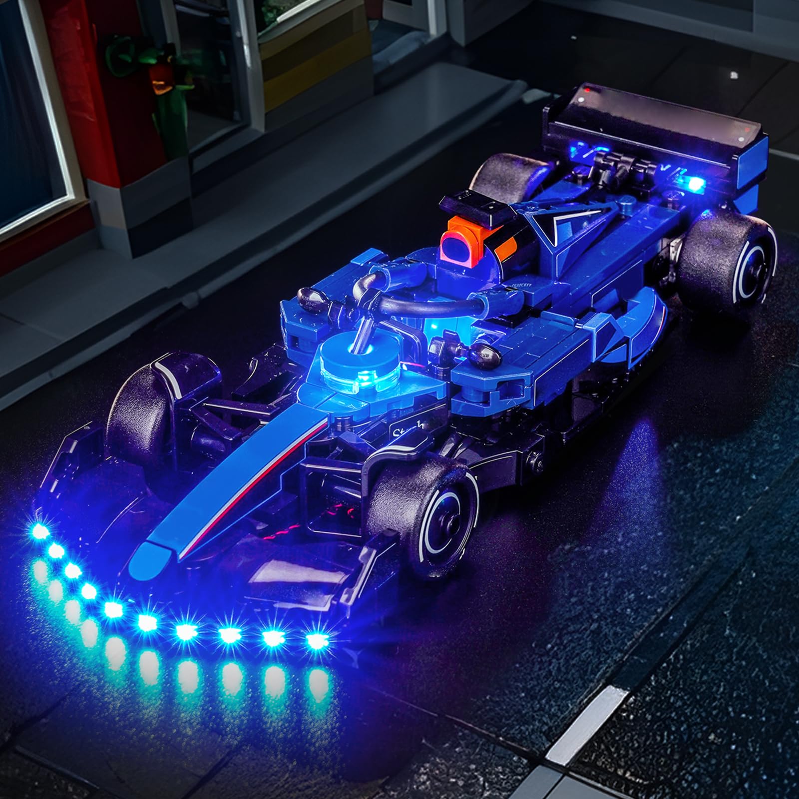 Brickshining LED Lighting Compatible with Lego Speed Champions Williams Racing FW46 F1 Race Car, Light Kit Compatible with Lego 77249, NOT Included