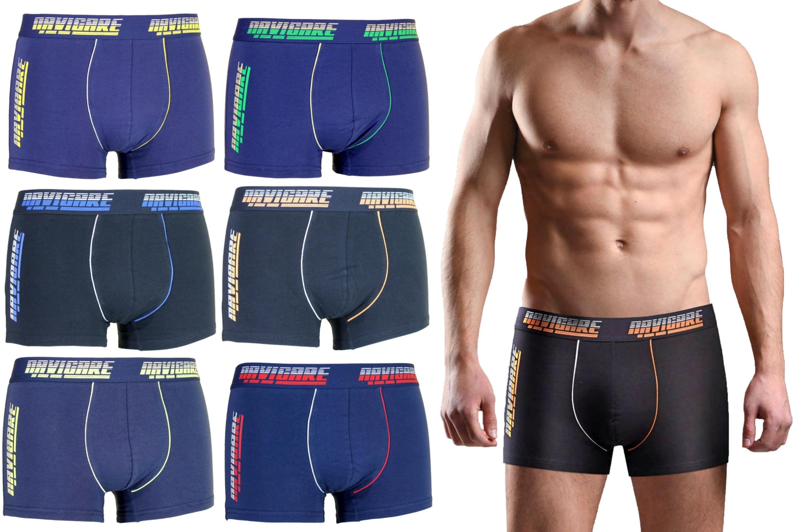 Boxer Uomo Confezione Da 6 - Cotone Morbido E Traspirante, Elastico In Vita Comfortevole - Foto 5