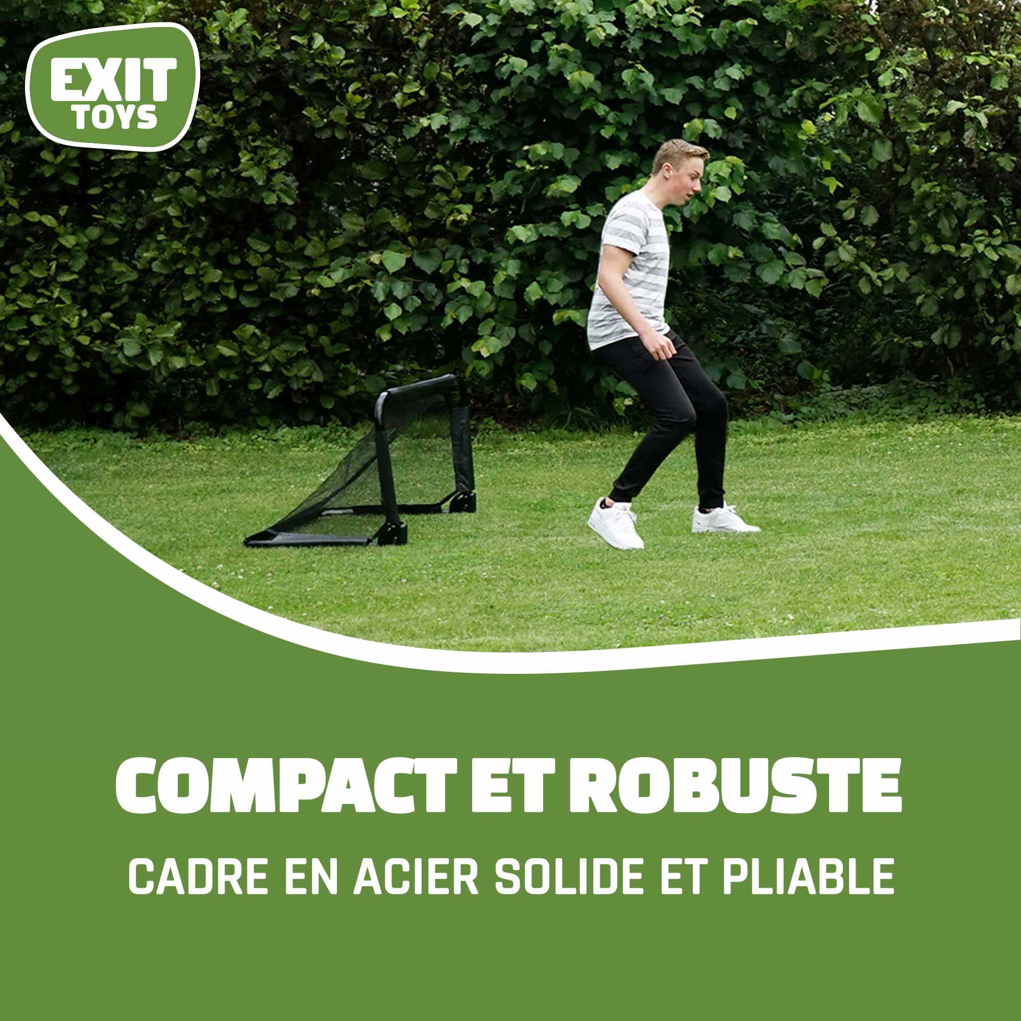 EXIT Pico & Panna But de Football Pliable Construction en Acier Jeu de 2 Enfants Extérieur