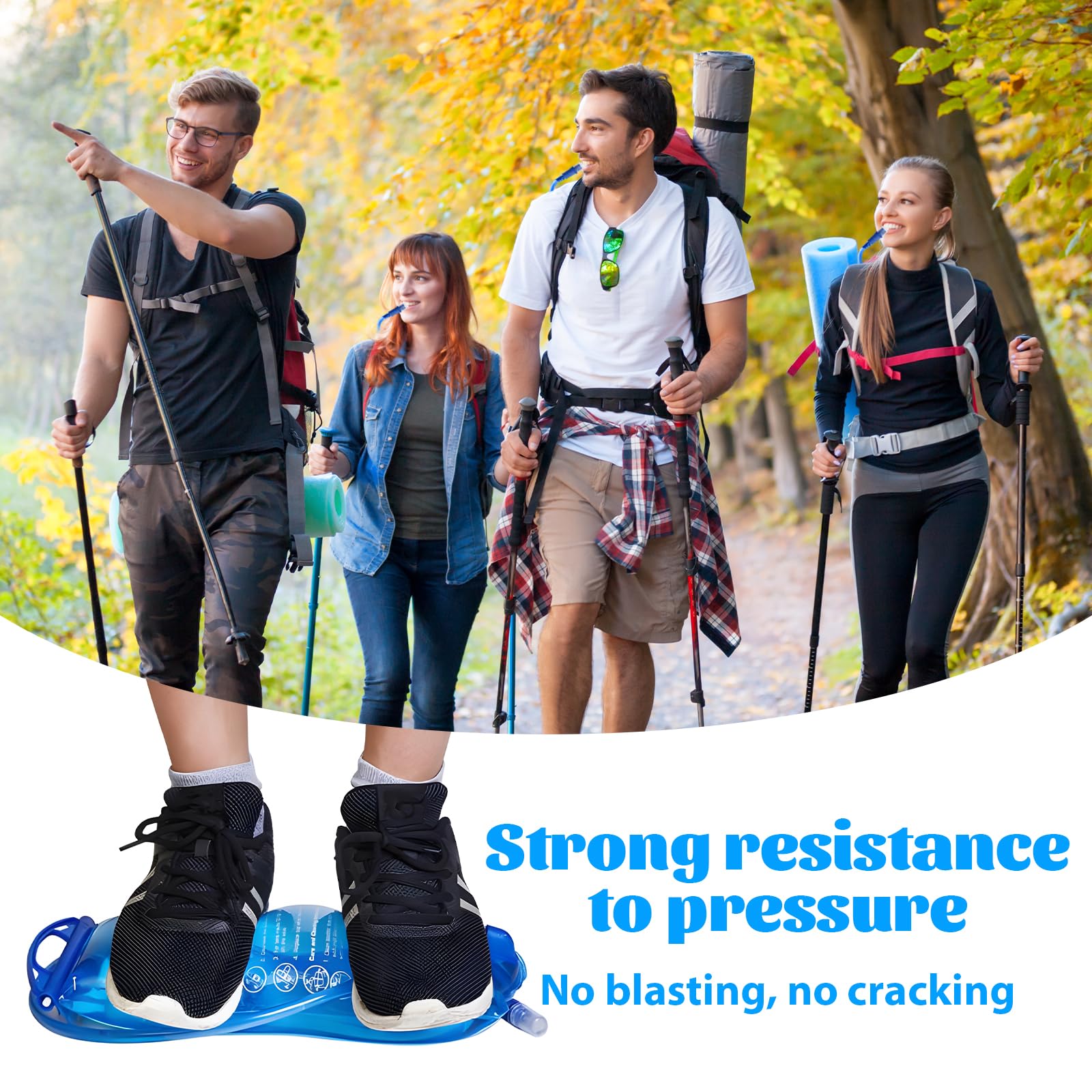 Sac Hydratation, Water Bladder, Poche a Eau 3L, Sac Eau Running, Sac à Eau Camping, Vessie à Eau, Vessie d'eau Portable, Sac à Eau pour Vélo