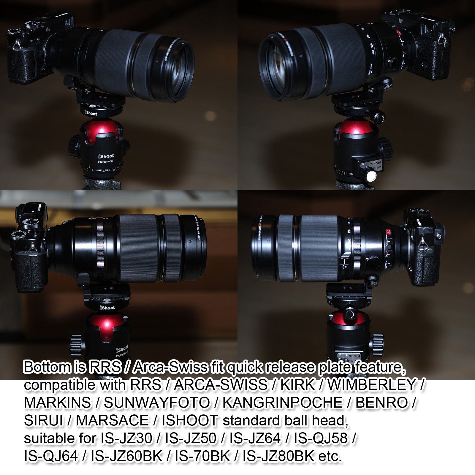 iShoot IS-XF140 - Base de Montaje para trípode Fujifilm XF100-400 mm F4.5-5.6 R LM OIS WR
