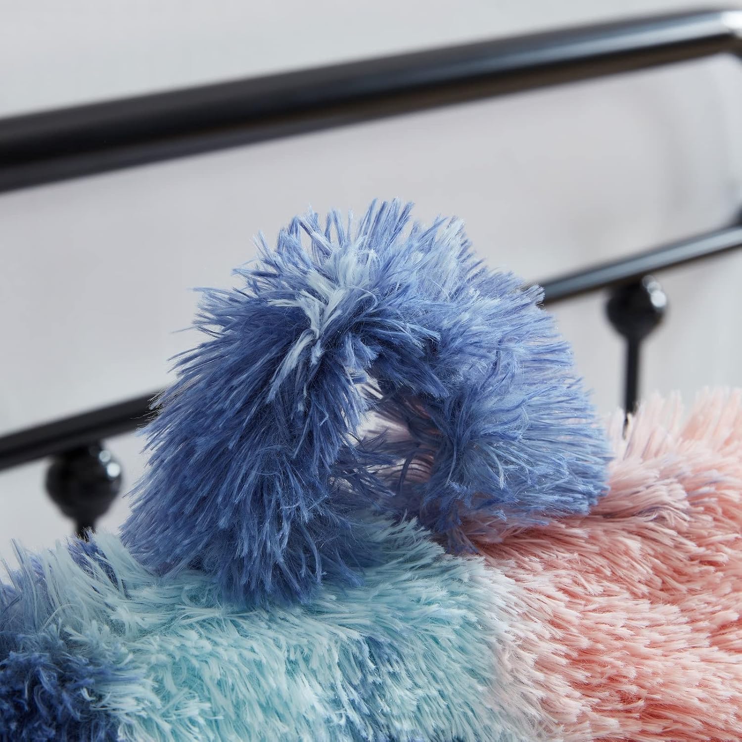 Reading Pillow for Bed Adult - Faux Fur Backrest Pillow with Arms, Ergonomic Back Pillows for Sitting in Bed, Extra Fluffy TV Pillows, College Dorm Pillows, Functional Bed Cushion, Bedrest - Image 8