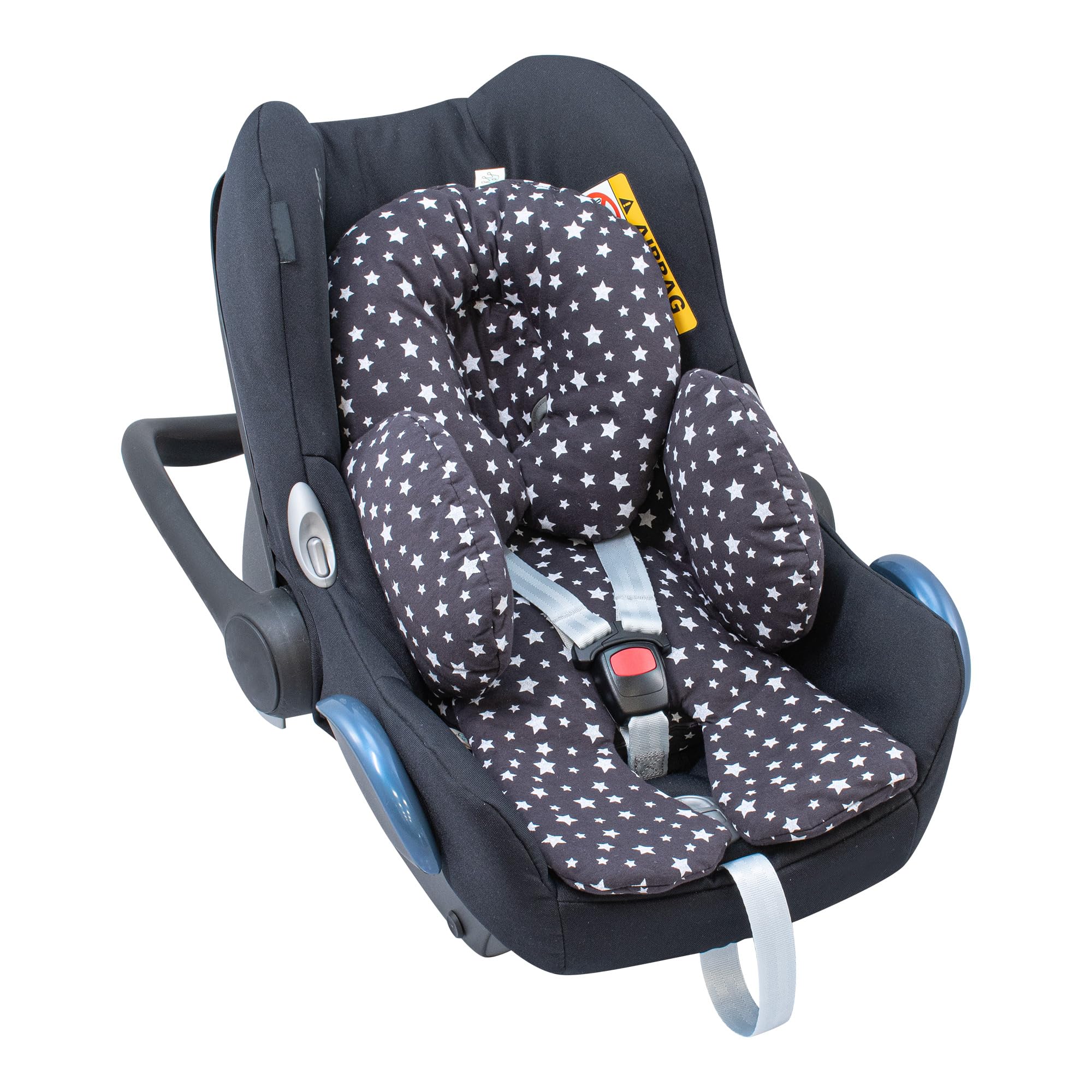 JYOKO KIDS Uniwersalny reduktor niemowlę na Siedzenie samochodowe 100% bawełna (Winter, 3 kawałki)
