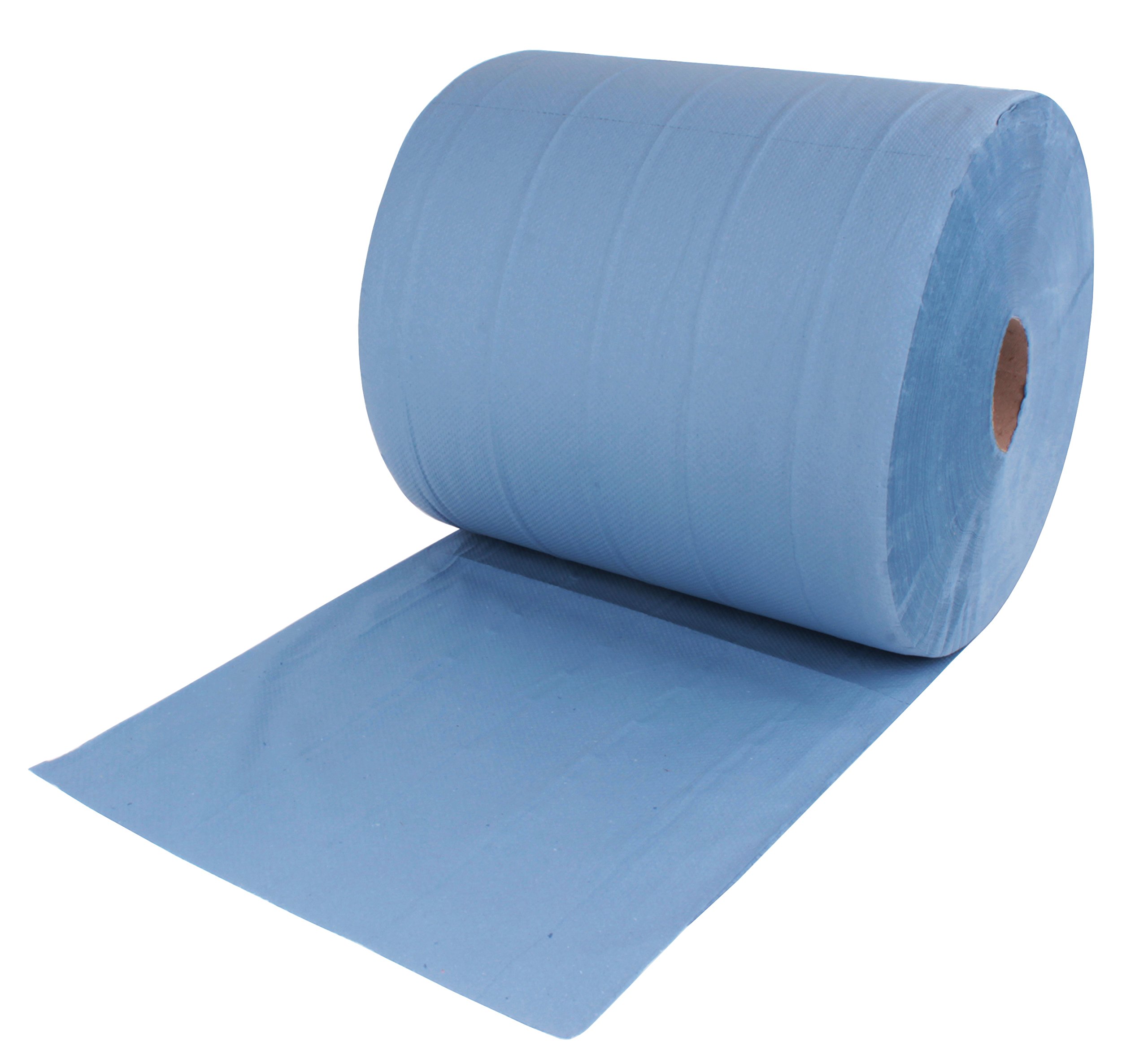 1x Putztuchrolle blau | 1000 Blatt 3-lagig | 36x34 cm | randverleimt geprägt und nassfest | von EUROCELL