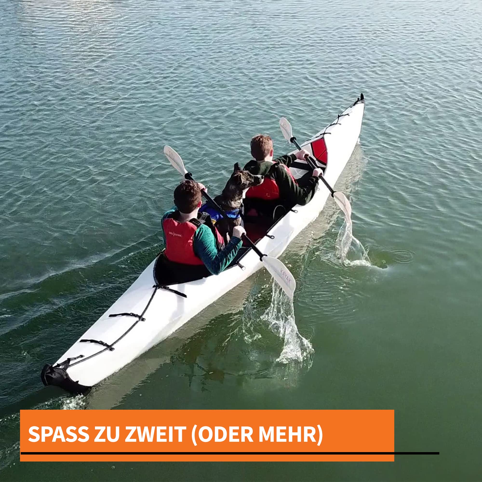 Oru Kayak Faltbares Kajak Haven TT - 1-2 Personen - Stabil, langlebig, leicht – Anfänger, Intermediär – Freizeitpaddeln auf Seen, Flüssen, Meeren – Größe (aufgebaut): 490 x 84cm, Gewicht: 18,6kg