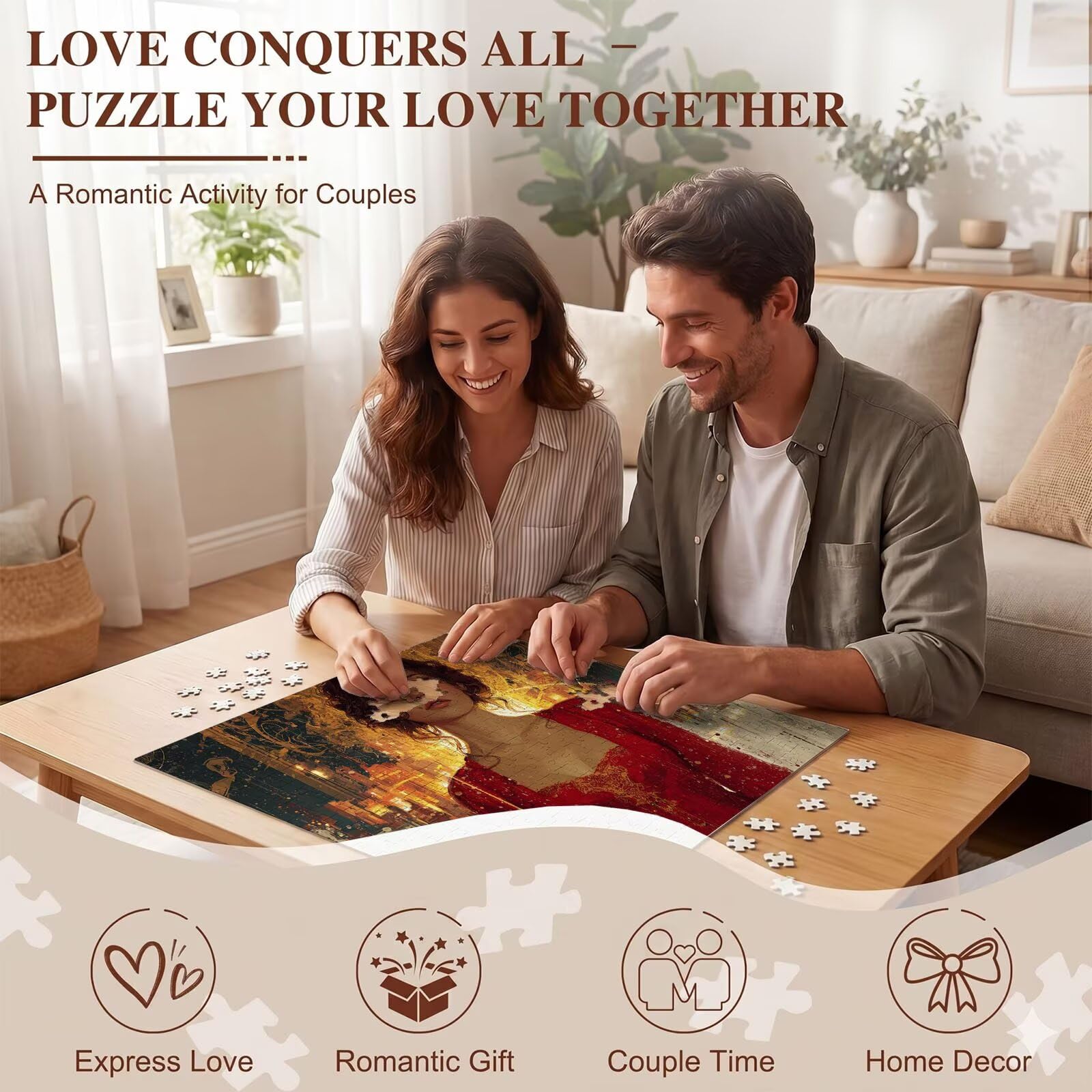 Bellezza sogno-2 Puzzle 1500 Pezzi per Adulti, Puzzle in Legno - Collezione Classica con Poster Incluso - Sfida di Concentrazione e Passatempo Antistress, Gioco per Famiglia, 87 x 57 cm f0-758