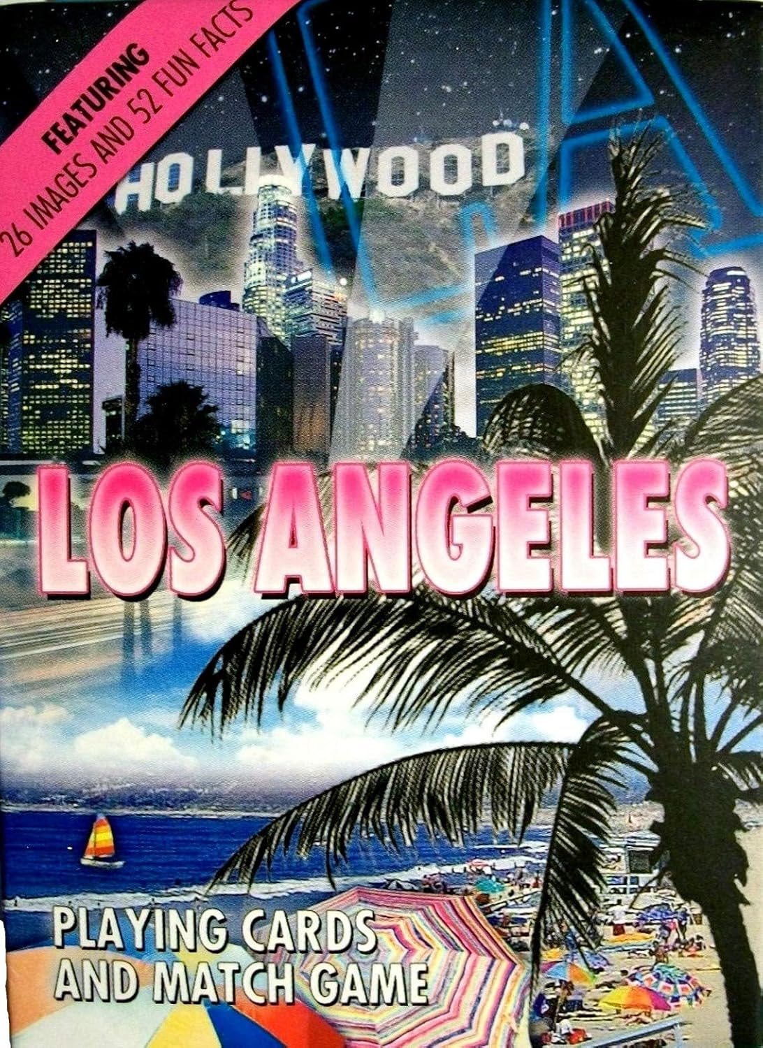 Saddle Mountain Souvenir Los Angeles Souvenir Collectible Cards, 52 Fun Facts, All Ages