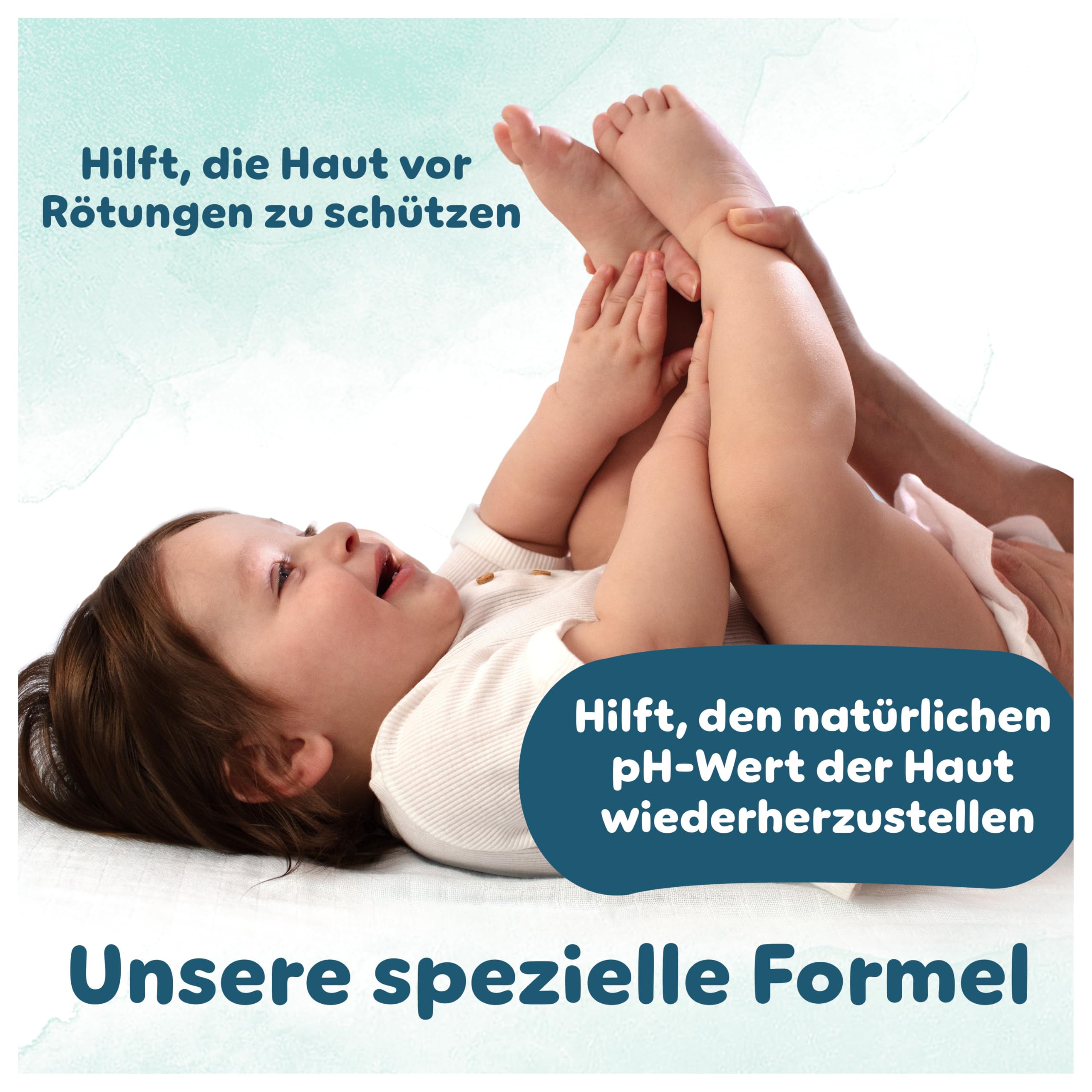 Pampers Harmonie Aqua Baby Feuchttücher Box, 1440 Tücher (15 x 96), sanfter Hautschutz für zarte Haut mit 99% Wasser