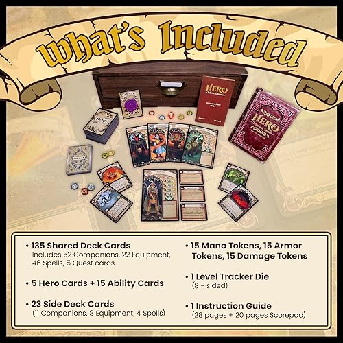 Miniatura 6 de Hero Tales of The Tomes - por Tomekeeper Entertainment - Juego de cartas de batalla para adolescentes y adultos - Baraja comunitaria - Sin