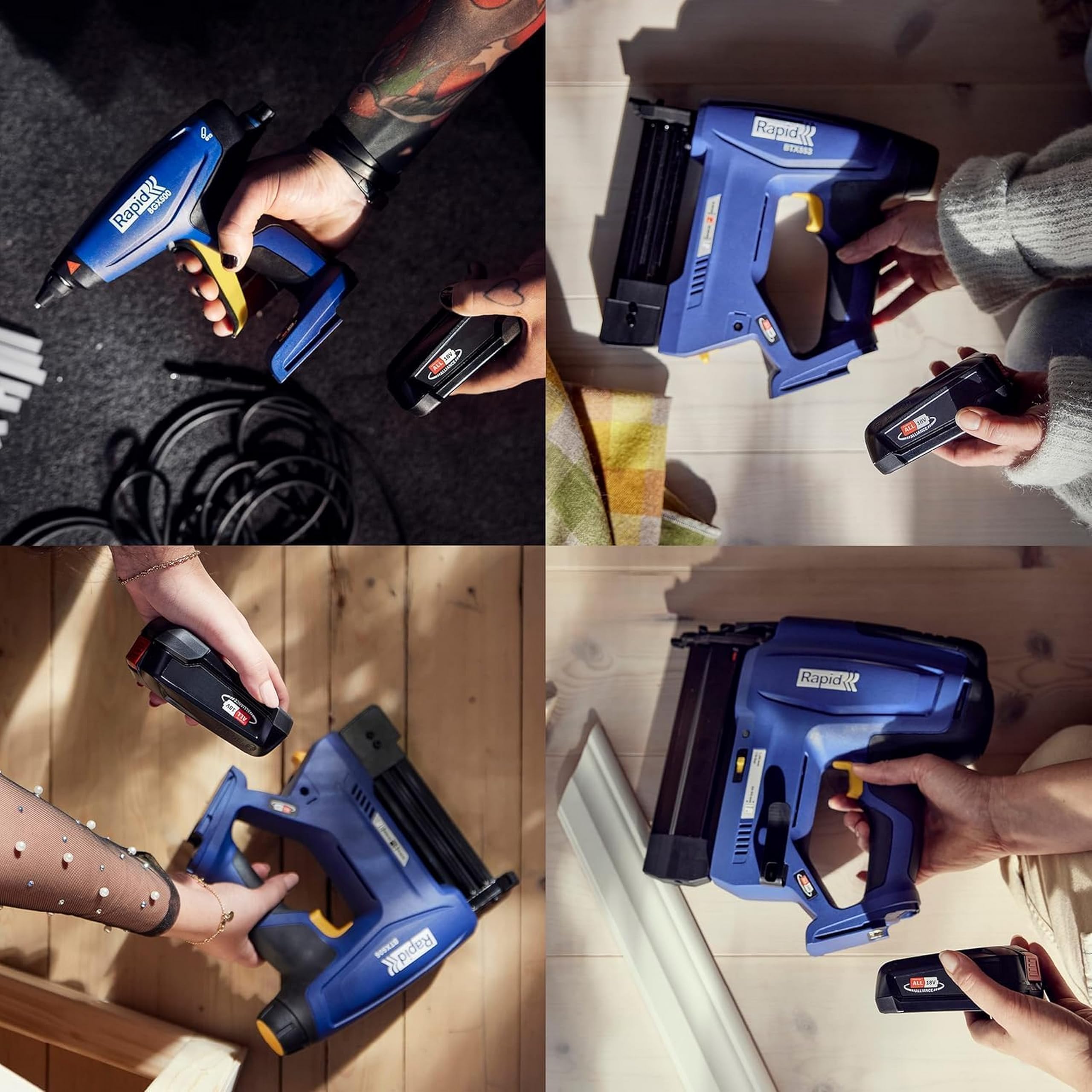 Rapid 18V Power For All Alliance Bosch Batteria da 18 V a Lunga Durata da 4,0 Ah, Adatta agli Utensili Elettrici Rapid da 18 V ed Altre Marche come Bosch, Gardena, Gloria, Wagner (5001519)