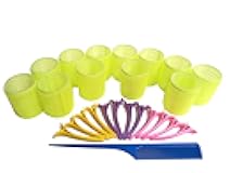 Hair Rollers Set 12 count Curlers Rollers With 12 Duckbill Sectioning Clips 1 Combs Used for Hair Haircut Styling Self Grip Rollers for Hair 49mm/1.9