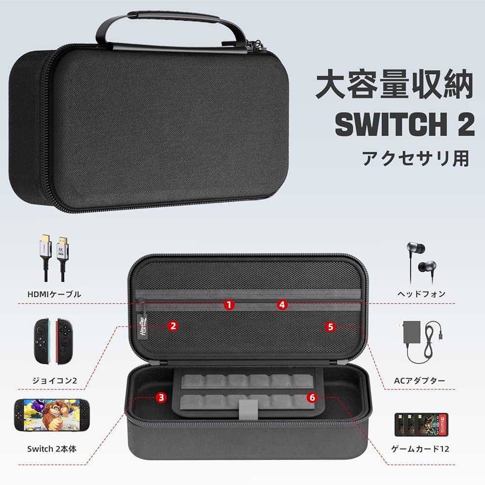 Amazon.co.jp: Switch 2対応 ケースHEYSTOP スイッチ 2 バッグ