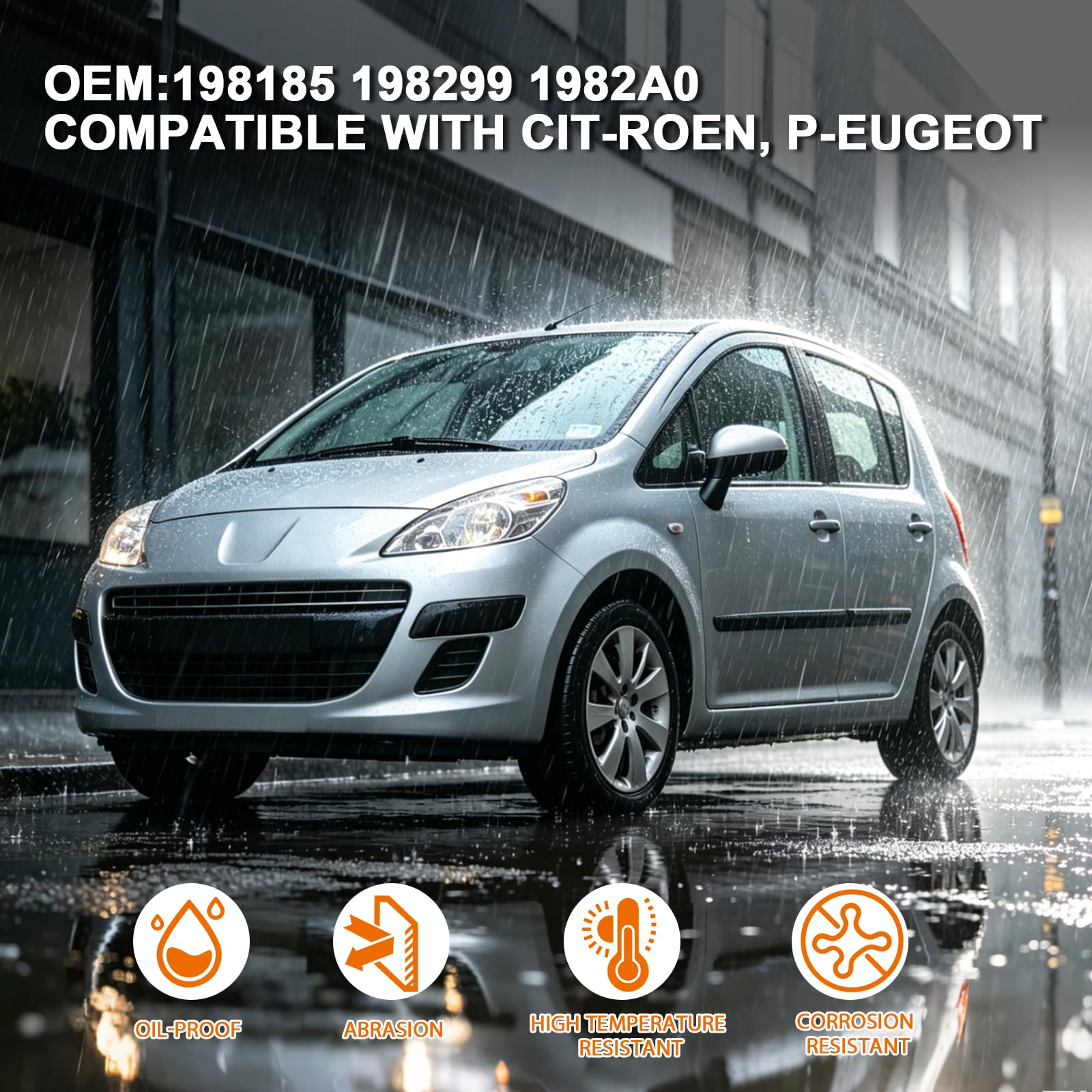 D-Lumina 16 guarnizioni per iniettore 1.6 HDI e 8 viti, kit di guarnizioni toriche per iniettore diesel, compatibile con Citroen e Peugeot