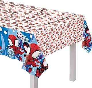 Amscan Spidey & Friends Plastic Party Table Cover - 54