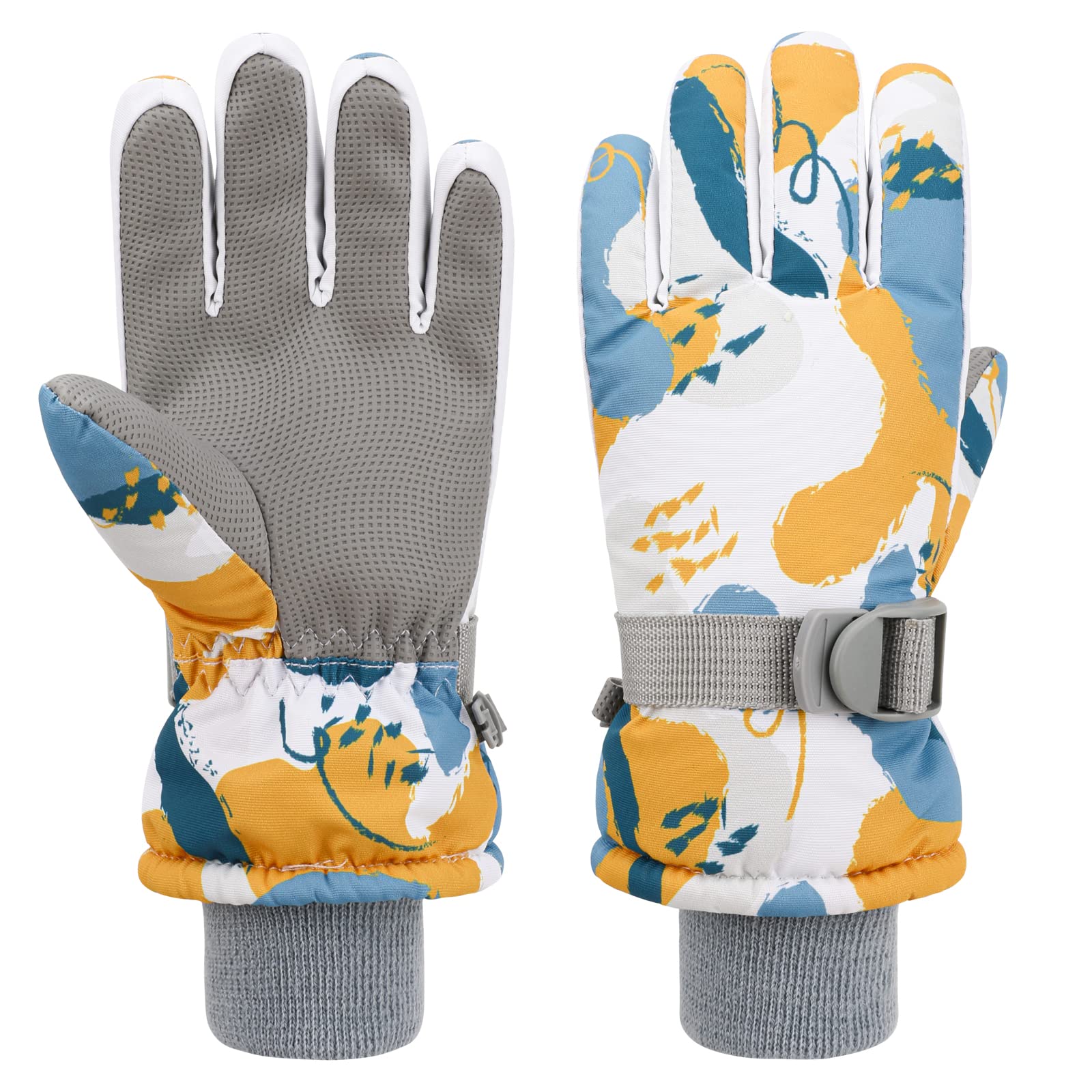 Guanti Da Sci Bambini Findway - Termici, Impermeabili, Antivento Con Palmo Antiscivolo, Per Neve E Sport - Foto 6