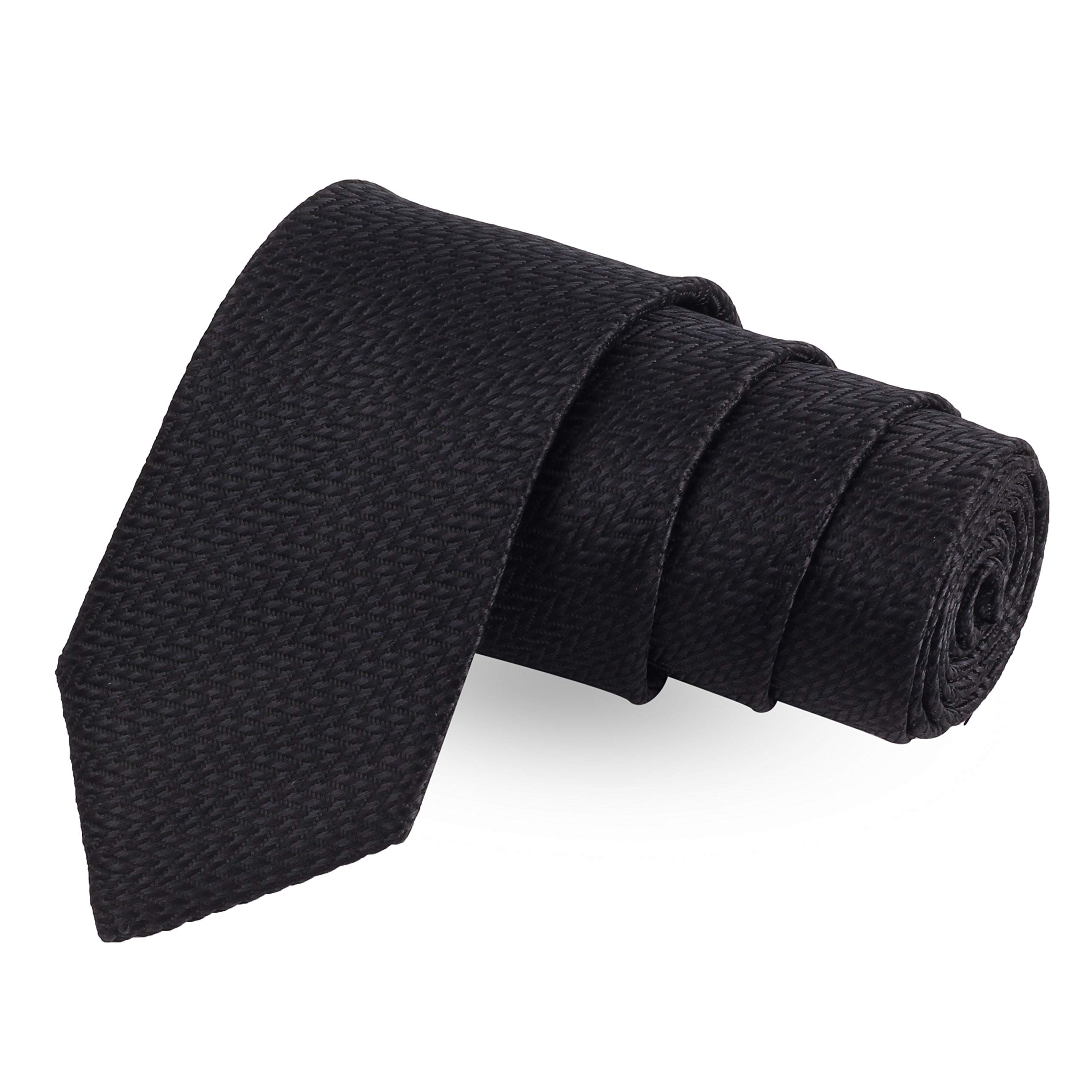 peluche The Black Lush Neck Tie & Pocket Square Set for Men-picture-49