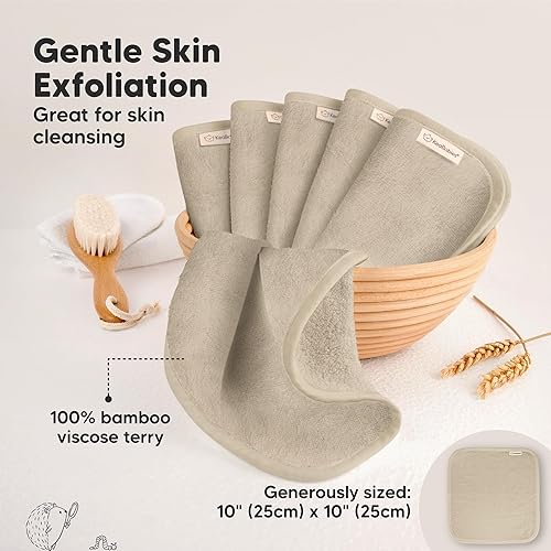 Miniatura 4 de Paquete de 6 paños para bebé, viscosa suave y absorbente de bambú para bebés, niños, niños pequeños, toallas de baño para recién nacidos, suaves